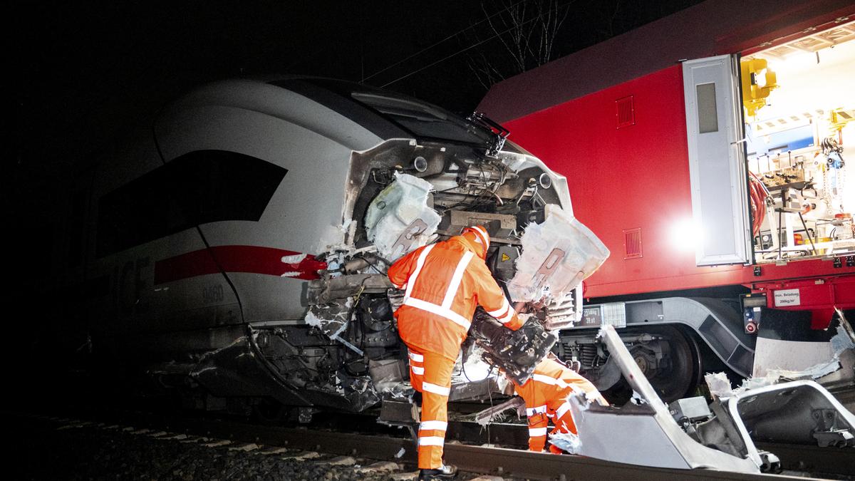 High-speed train, truck collide in Germany; 1 dead, 25 injured
