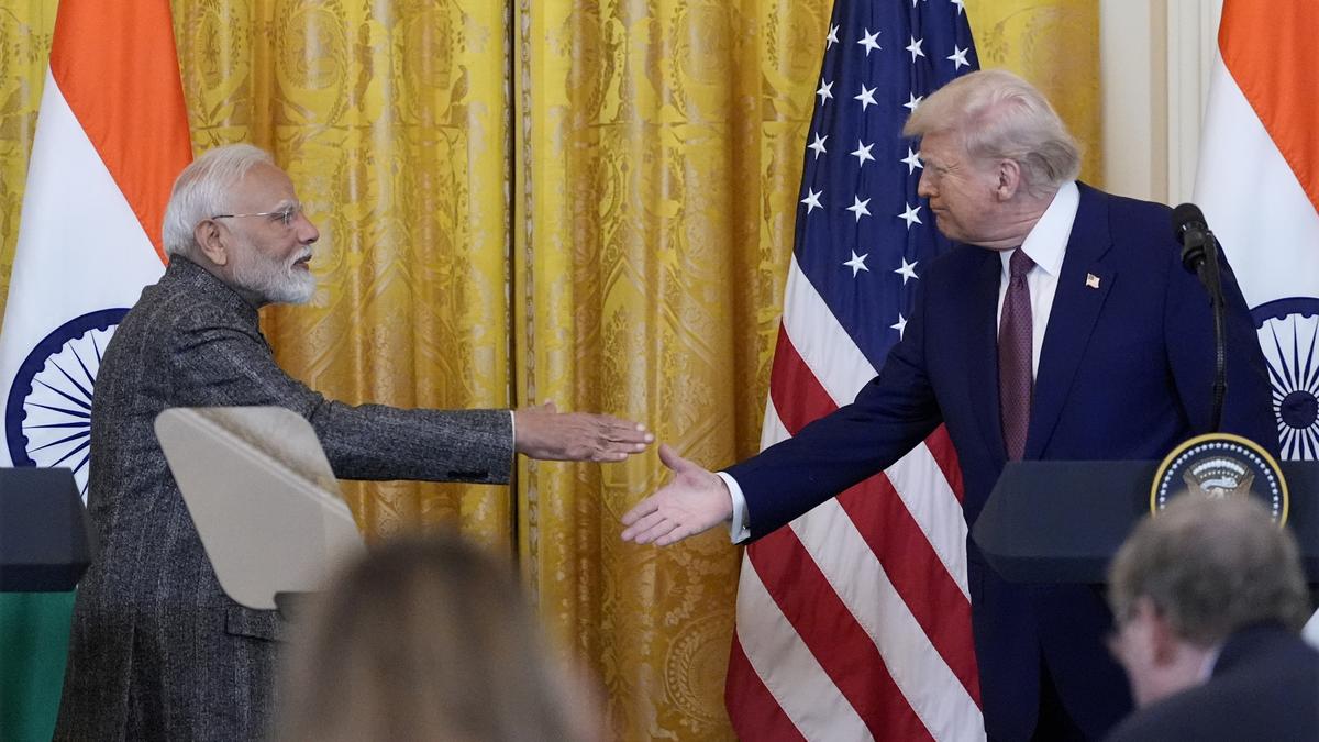 Trump indicates ‘wonderful trade deals’ for India and U.S. as he hosts PM Modi in Washington