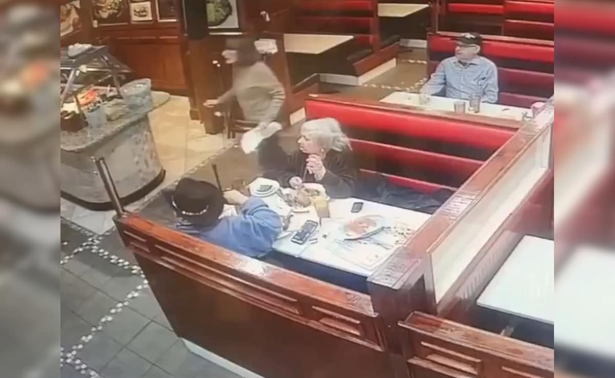 On Camera, Man Sitting At Restaurant Hit By Philadelphia Plane Crash Debris