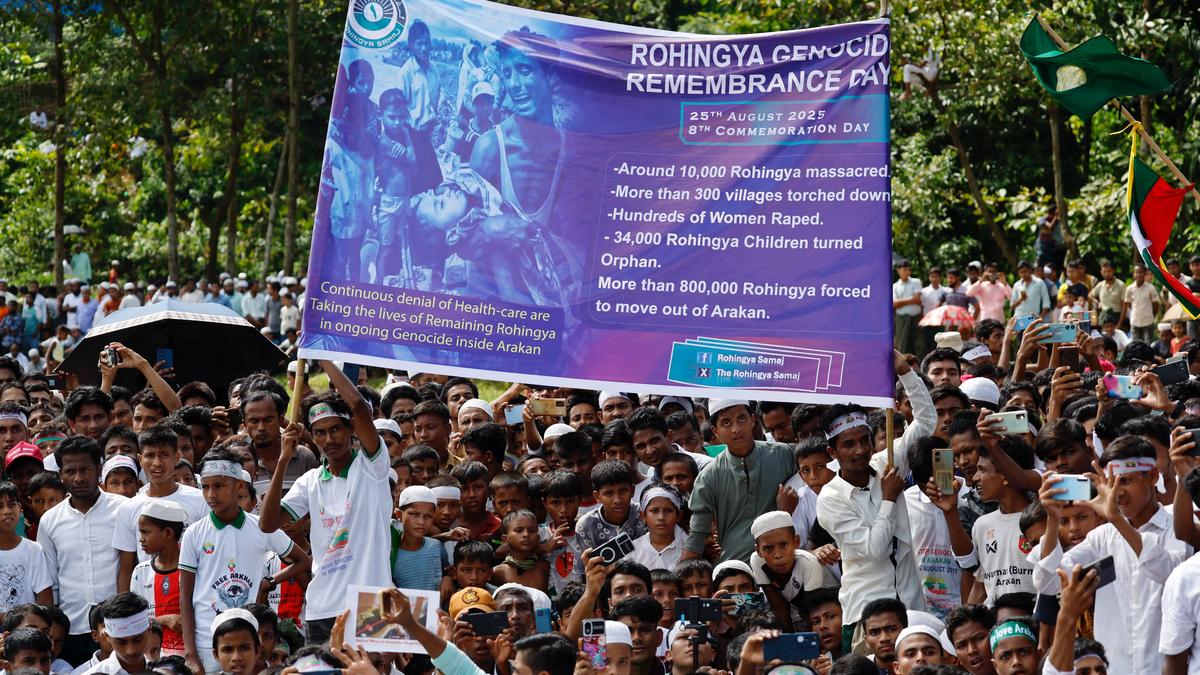 Rohingya refugees in Bangladesh mark anniversary of Myanmar exodus as conference opens