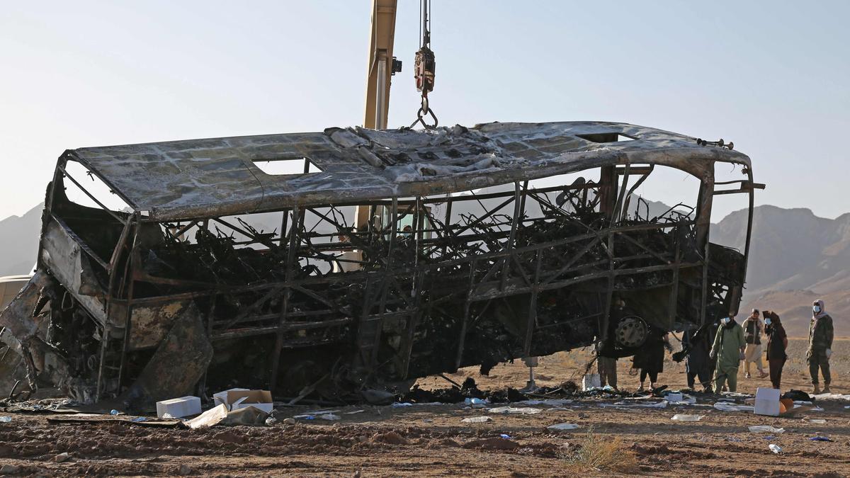 Bus crash in Afghanistan kills more than 70 Afghans returning from Iran