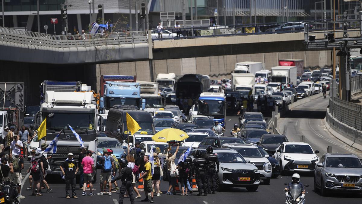 Protesters go on strike in Israel demanding ceasefire, release of Gaza hostages