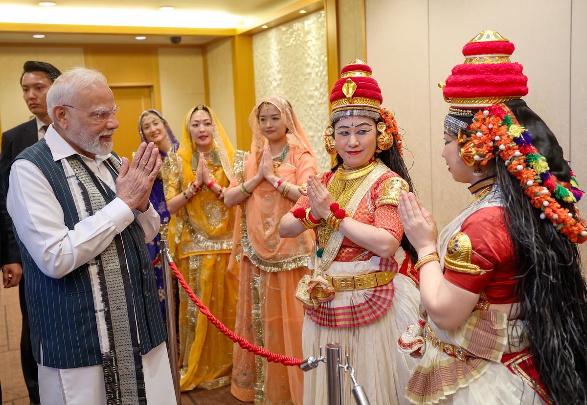 Watch: Japanese artists welcome PM Modi with dances and chants of the Gayatri Mantra