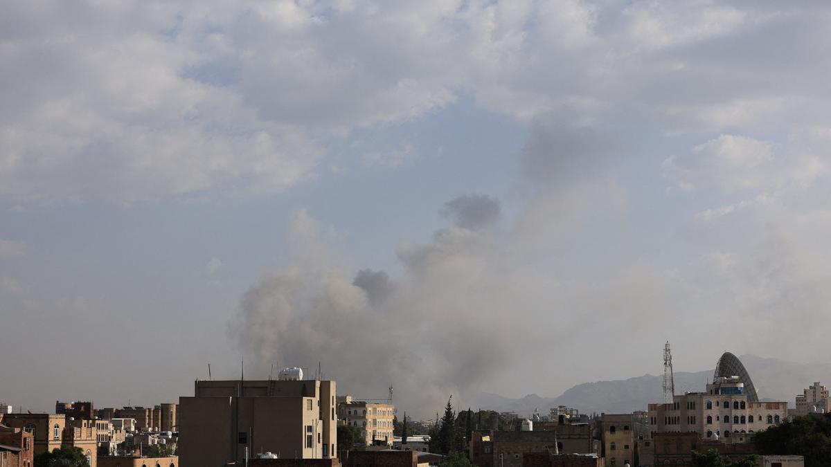 Houthi media report Israeli strikes on Sanaa