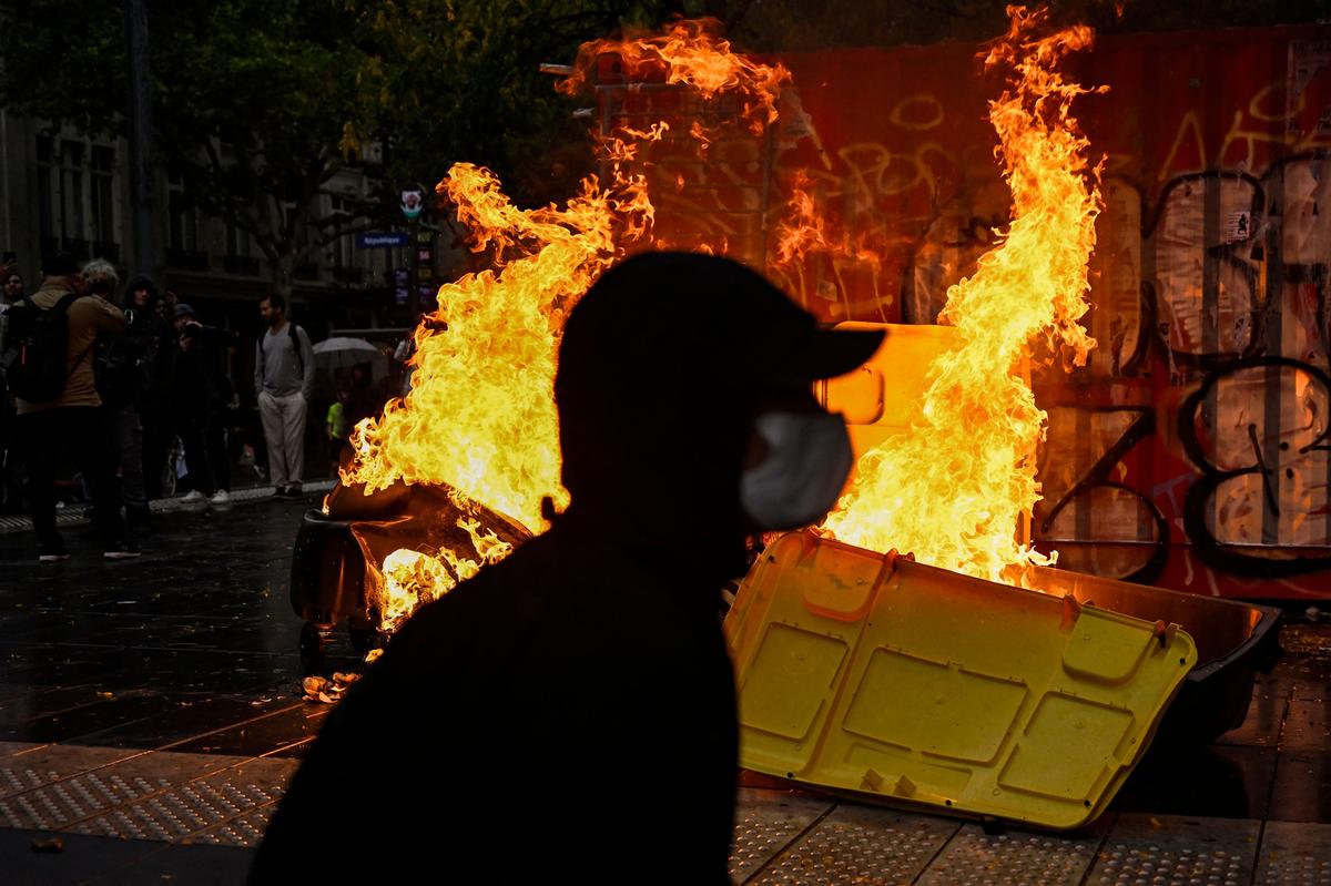 Watch: Violence in France as ‘Block Everything’ protests spread