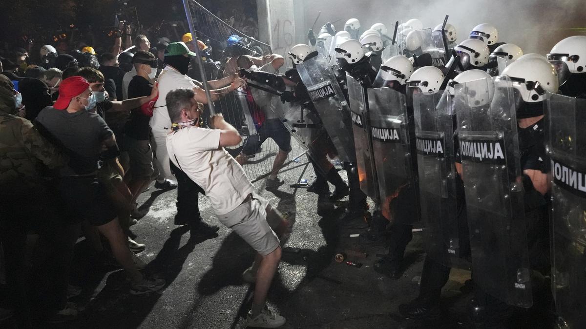 Dozens detained at Serbia anti-government rally: Minister