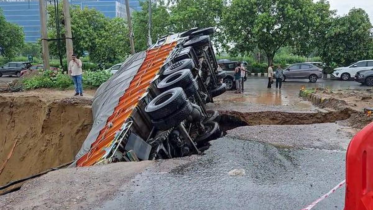 Why do sinkholes form in urban areas?