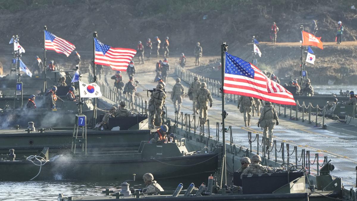 U.S., South Korea and Japan open joint air and naval exercise