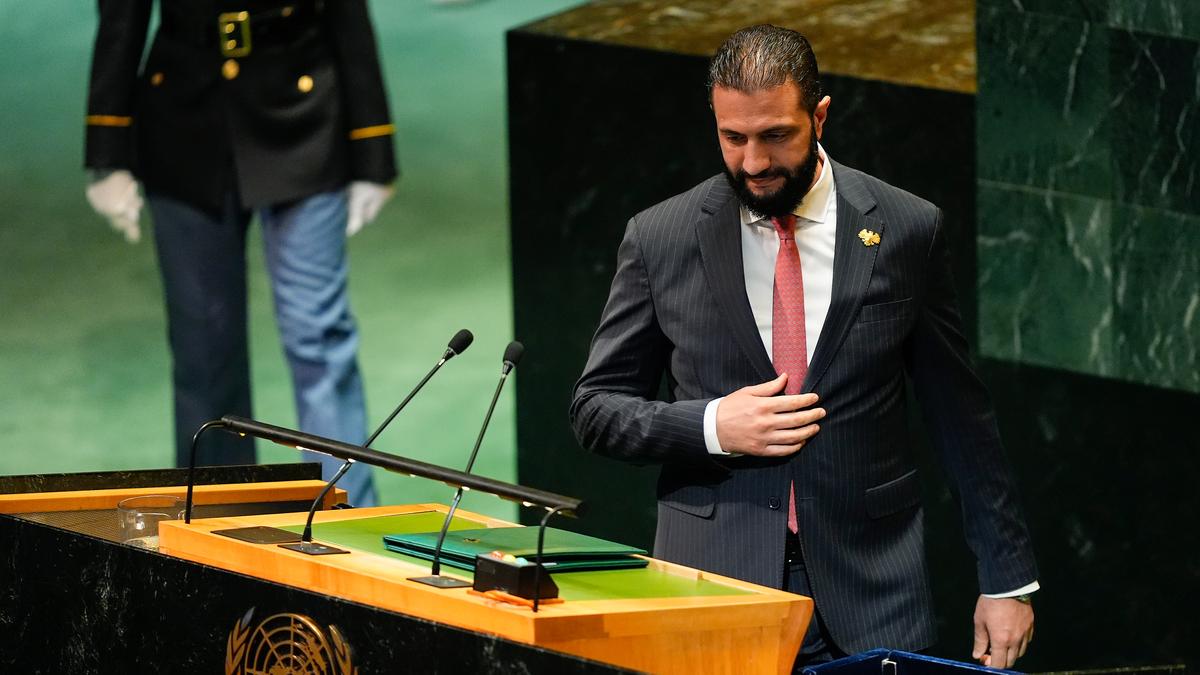 Syrian President Ahmad al-Sharaa makes first United Nations address in nearly 60 years