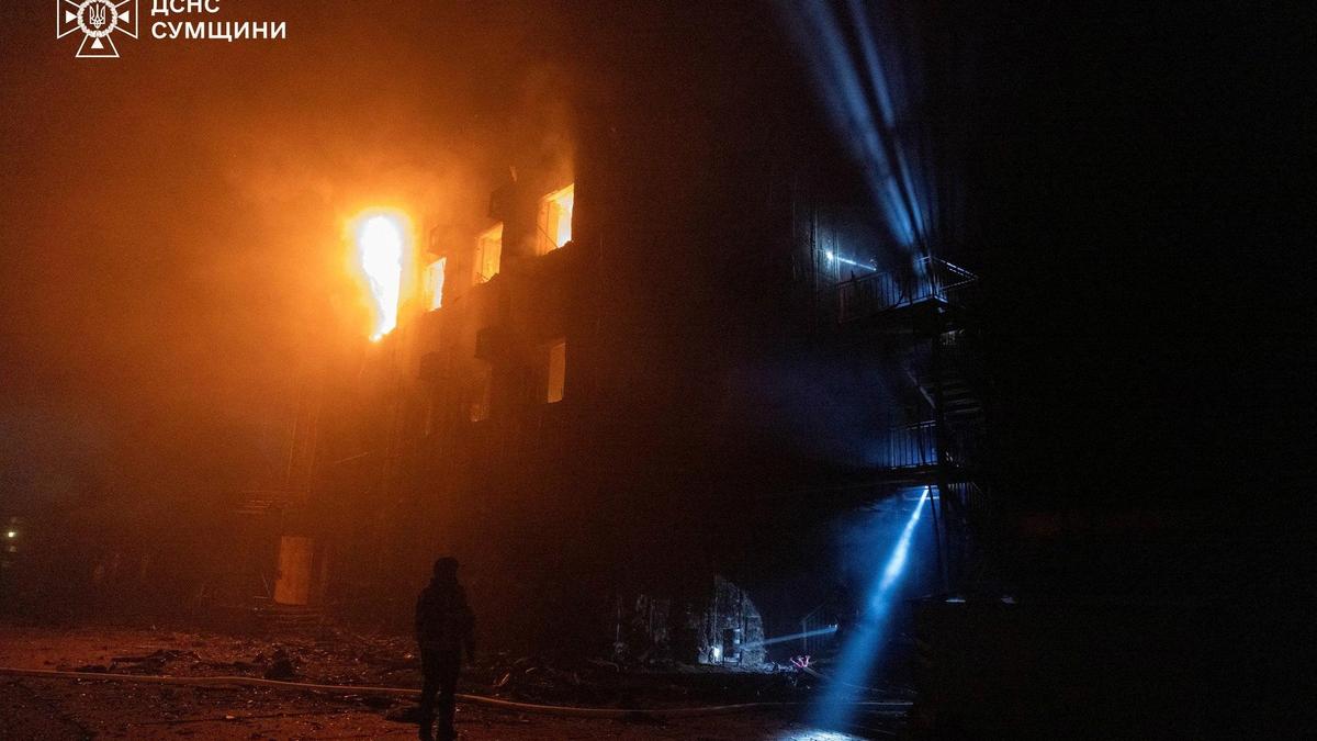 Russia attack injures 11, including four children, in Ukraine’s Sumy, Kyiv says