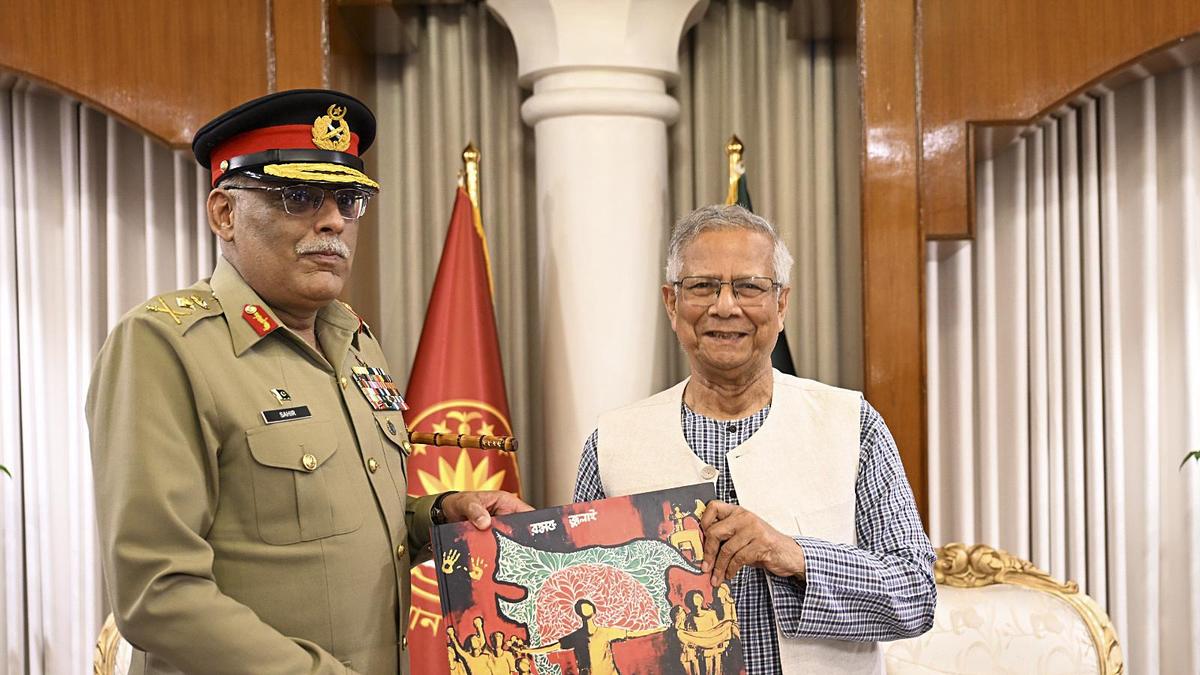 Muhammad Yunus sparks controversy with controversial map on book presented to Pakistan military general