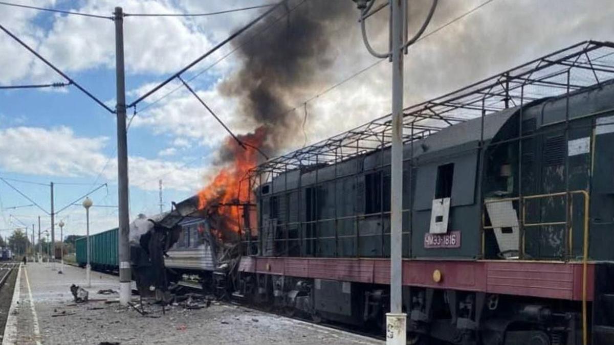Dozens injured in ’savage’ Russian drone strike on Ukrainian railway station