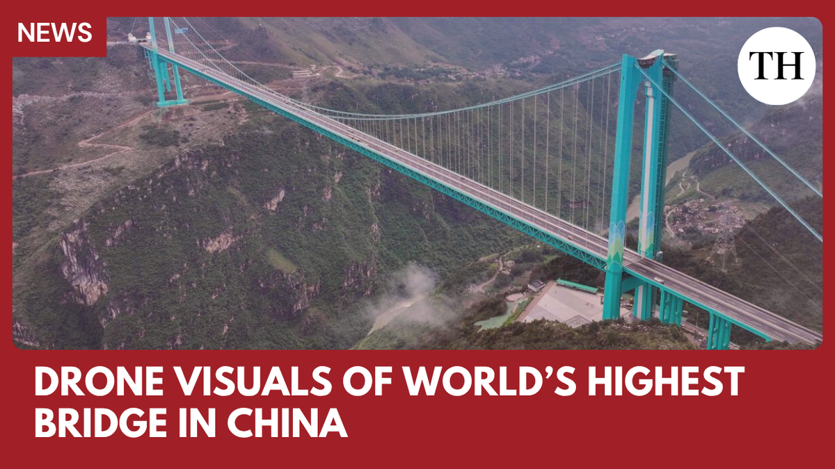 Watch: World’s highest bridge opens in China