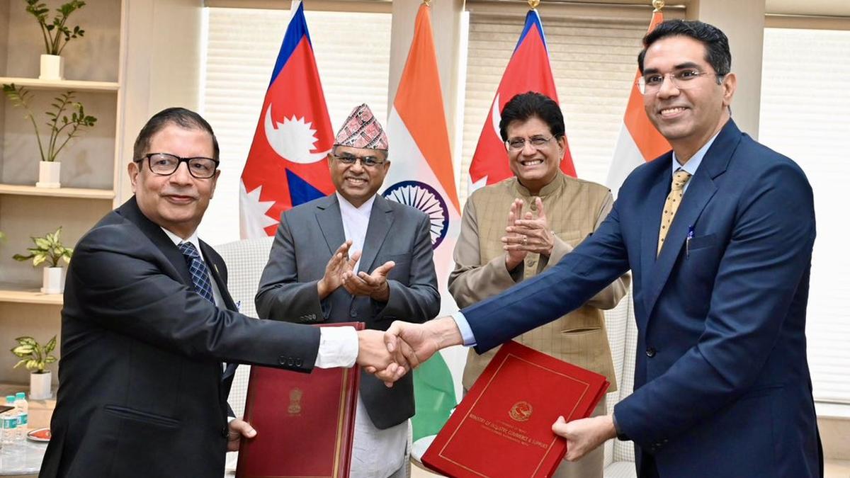 India, Nepal ink pact to step up trade ties
