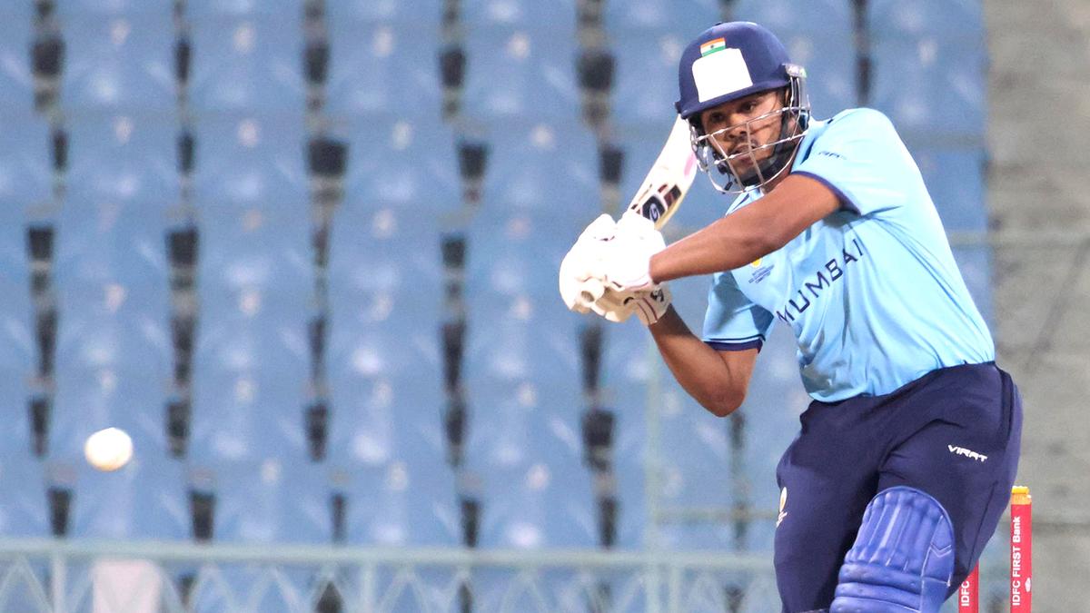 Syed Mushtaq Ali Trophy | Mhatre’s scintillating century sets up Mumbai’s dominant win over Andhra