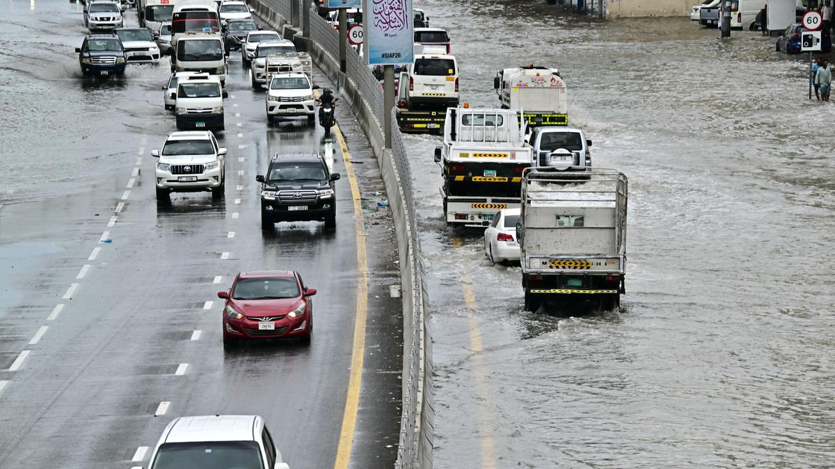 UAE rain: Flights cancelled, roads flooded as rare storm soaks Dubai, Sharjah, Qatar