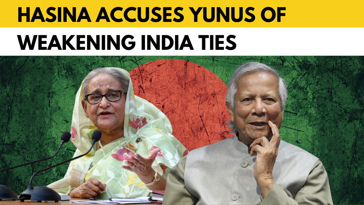 Hasina blames Yunus for strained India–Bangladesh ties amid unrest