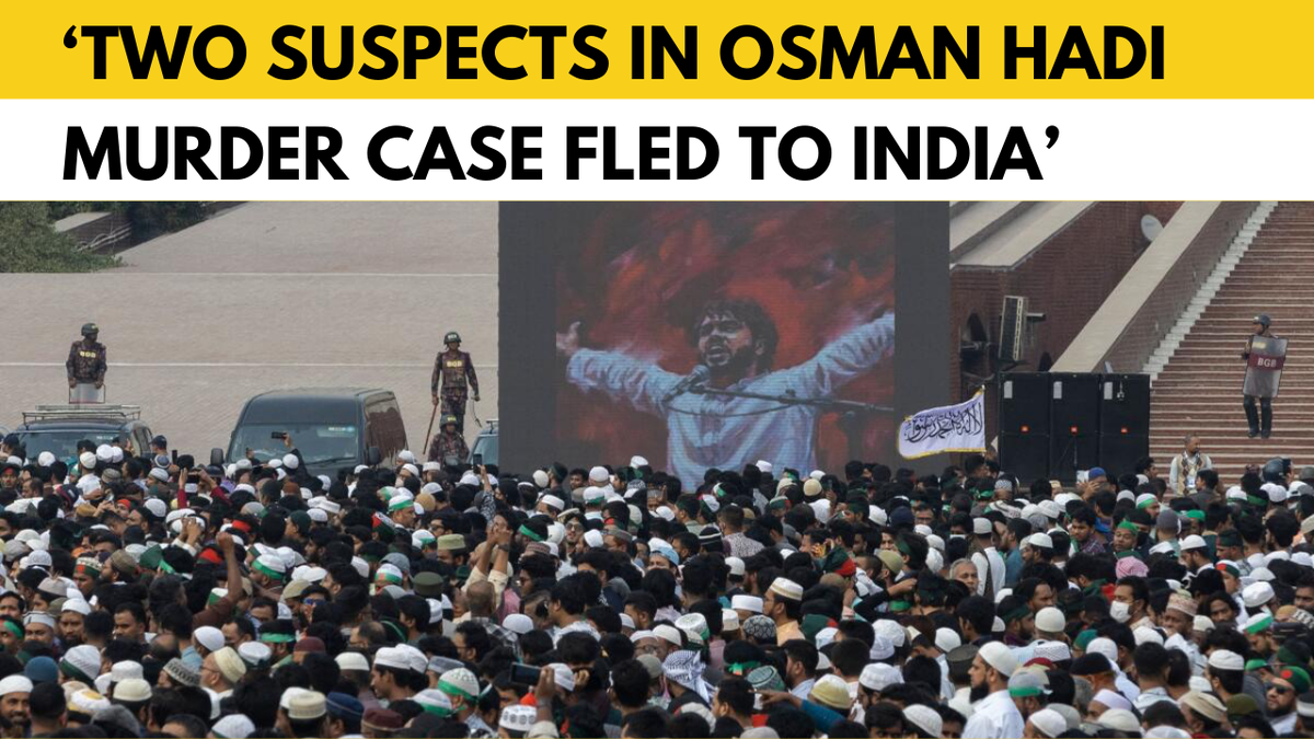 Sharif Osman Hadi murder case: Two suspects fled to India, claim Bangladesh police