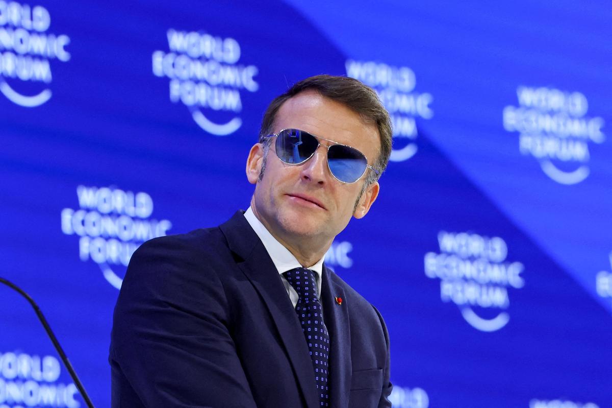 Watch: Trump mocks Macron’s sunglasses in Davos speech