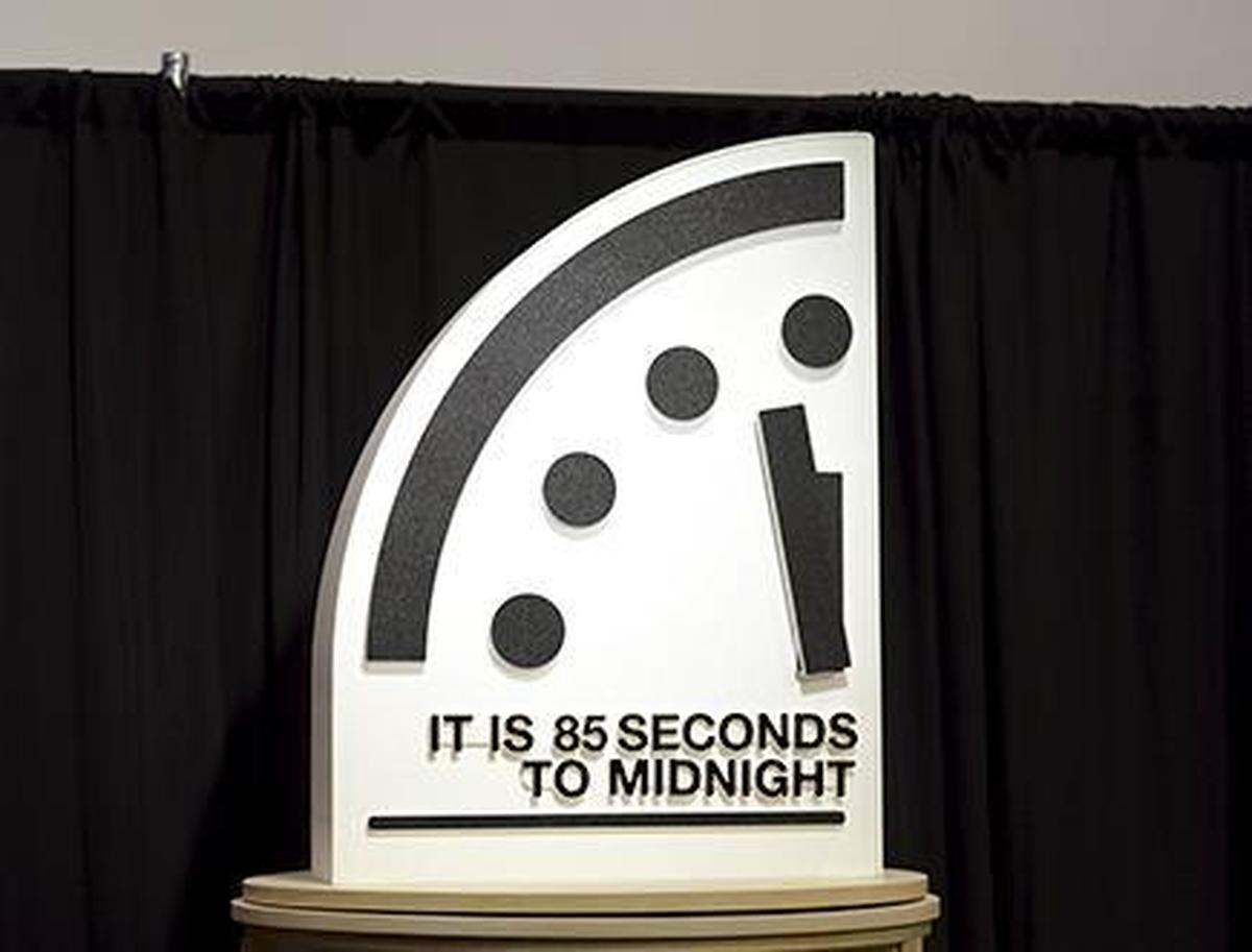Doomsday clock is now 85 seconds to midnight