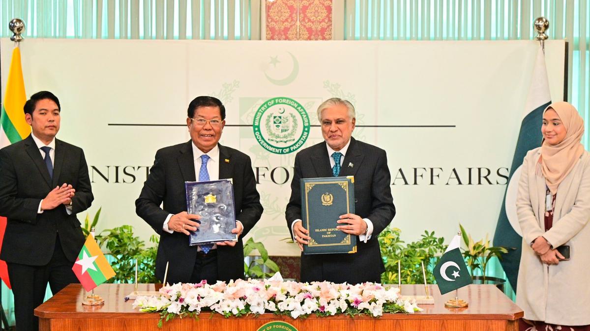 Pakistan’s FM Dar holds ‘very productive’ discussions with Myanmar counterpart
