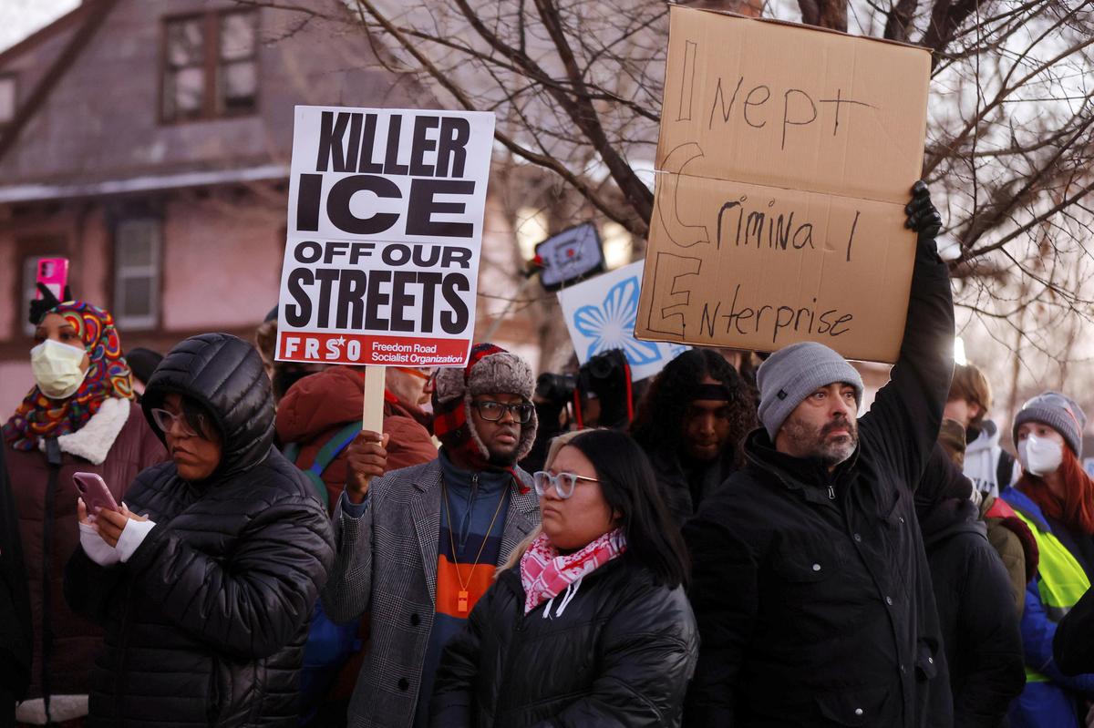Watch: Vigil held in New York after U.S. immigration agent fatally shoots woman