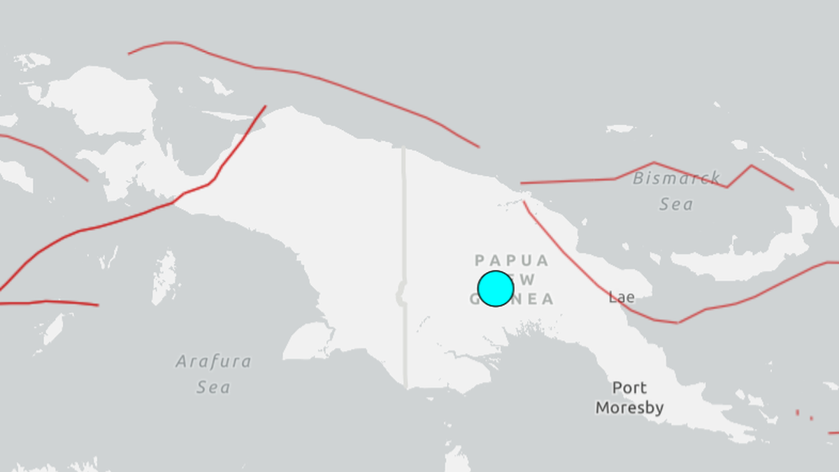 Magnitude 5.58 earthquake strikes Papua New Guinea, GFZ says
