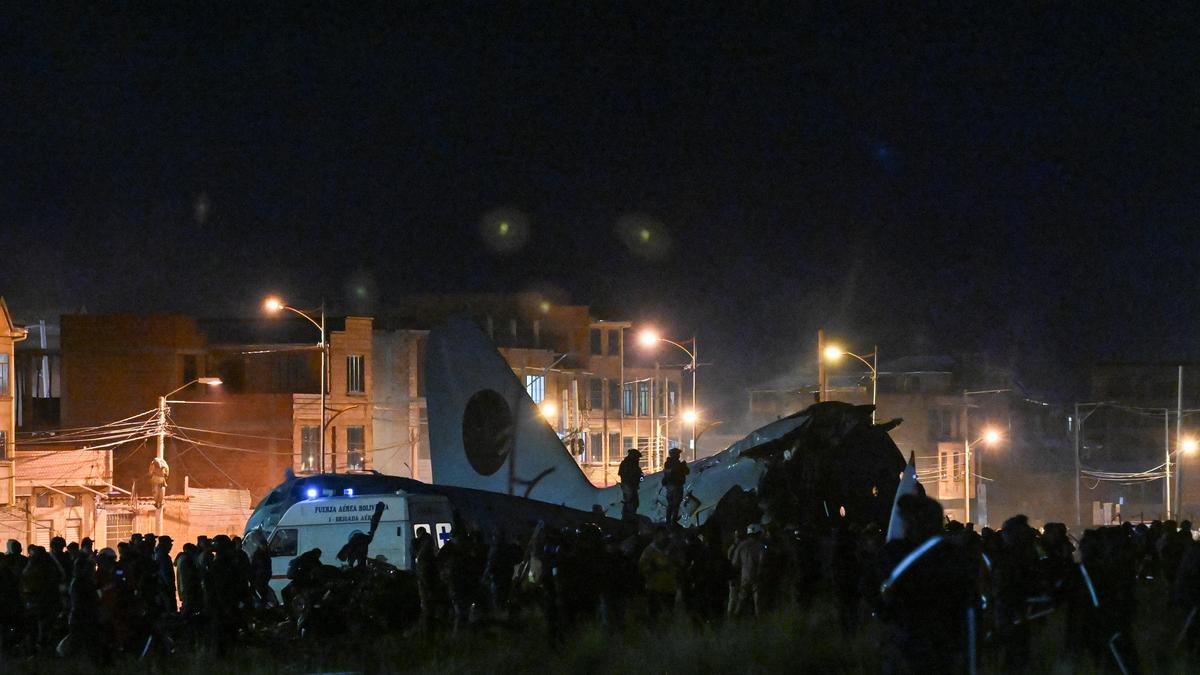 Cargo plane carrying money crashes near Bolivia’s capital, killing at least 15