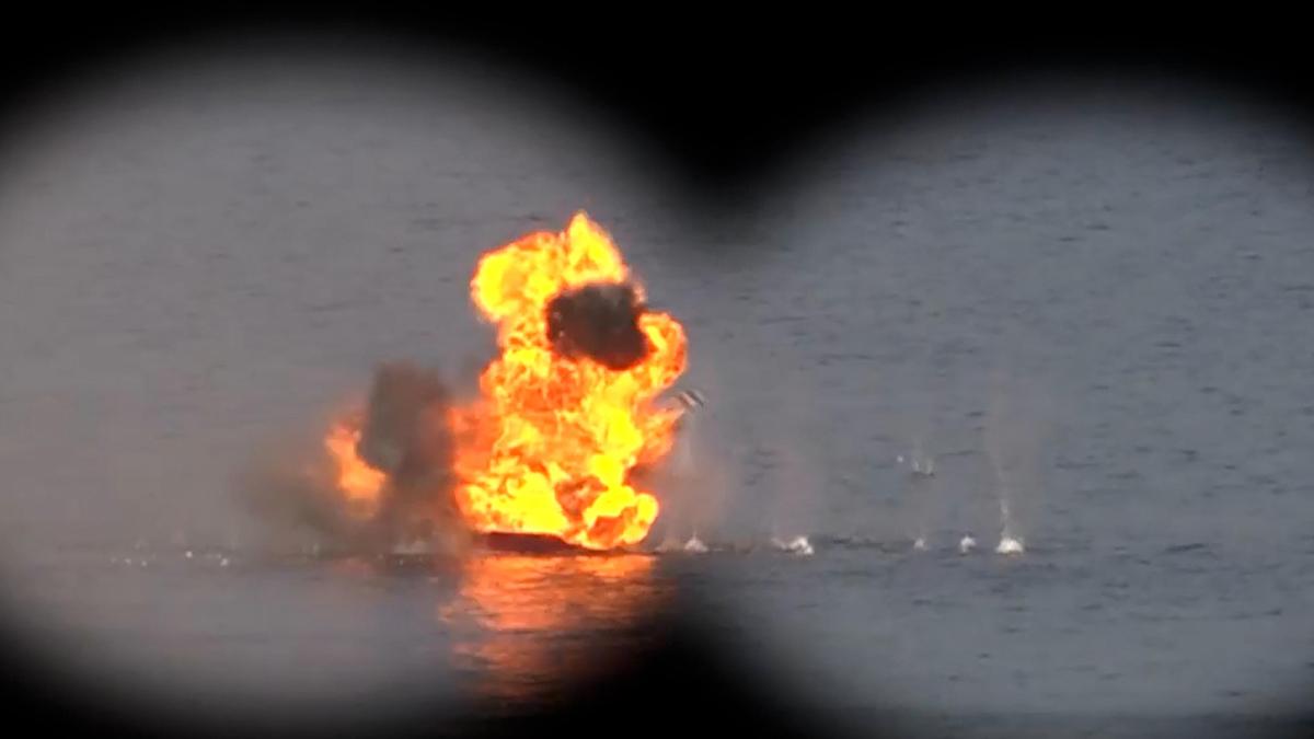 Watch: Iran partially shuts Strait of Hormuz, State media broadcasts military drills