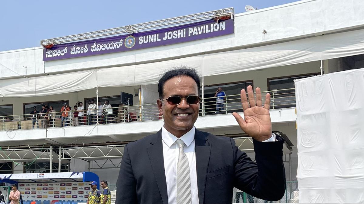 Sunil Joshi Pavilion unveiled at Hubbali stadium