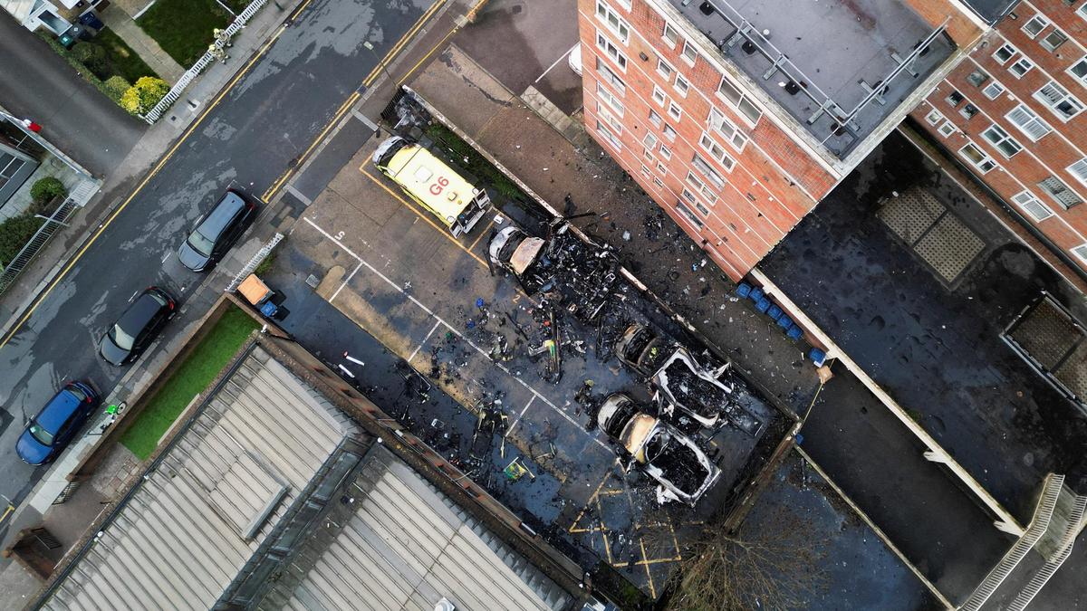 London Jewish community ambulances set ablaze in suspected hate crime, police say