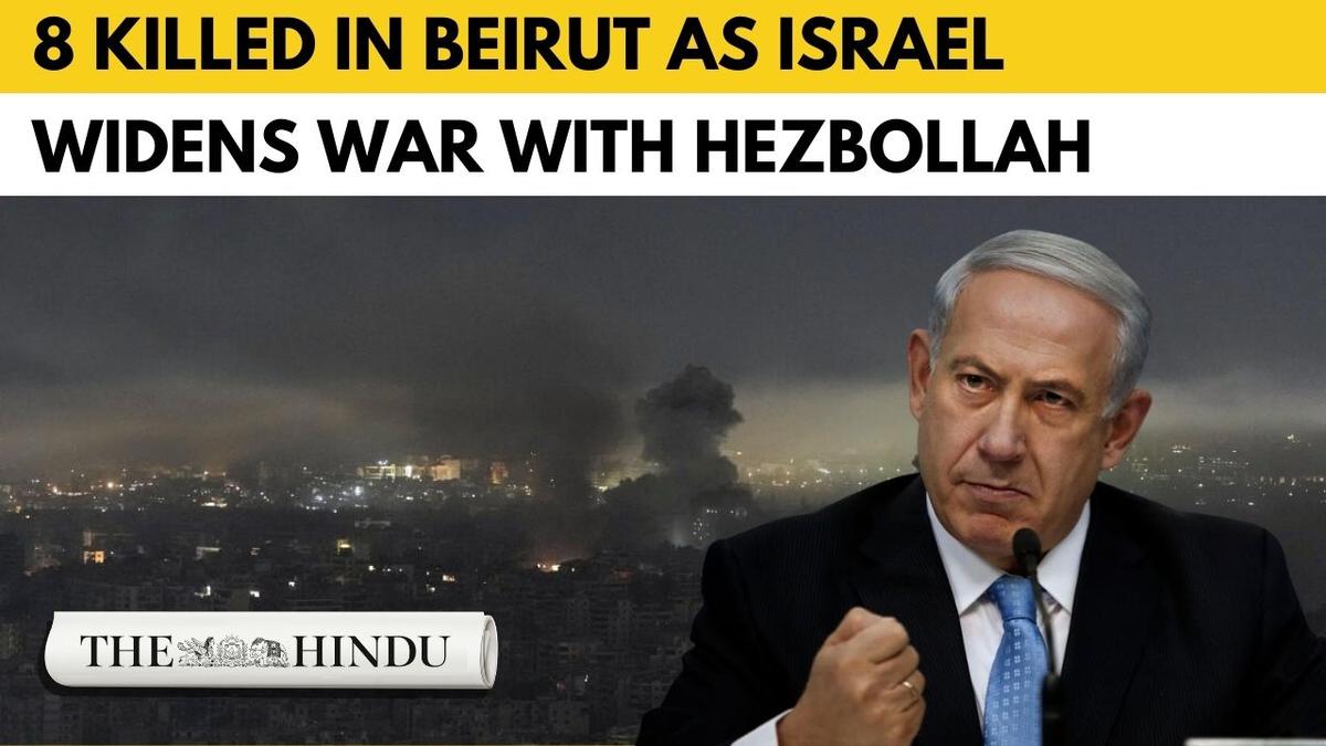 Watch: Missile strike kills eight on Beirut seafront as Israel launches wide-scale attacks on Hezbollah