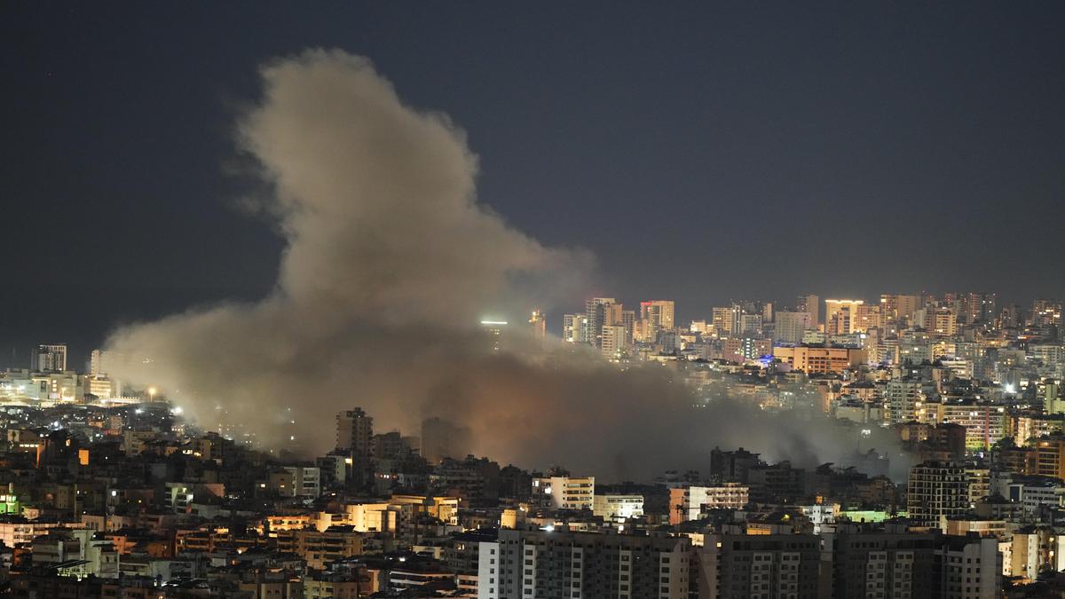 Iran-Israel war LIVE: Airstrike hits Hezbollah’s Beirut stronghold after Israel warning