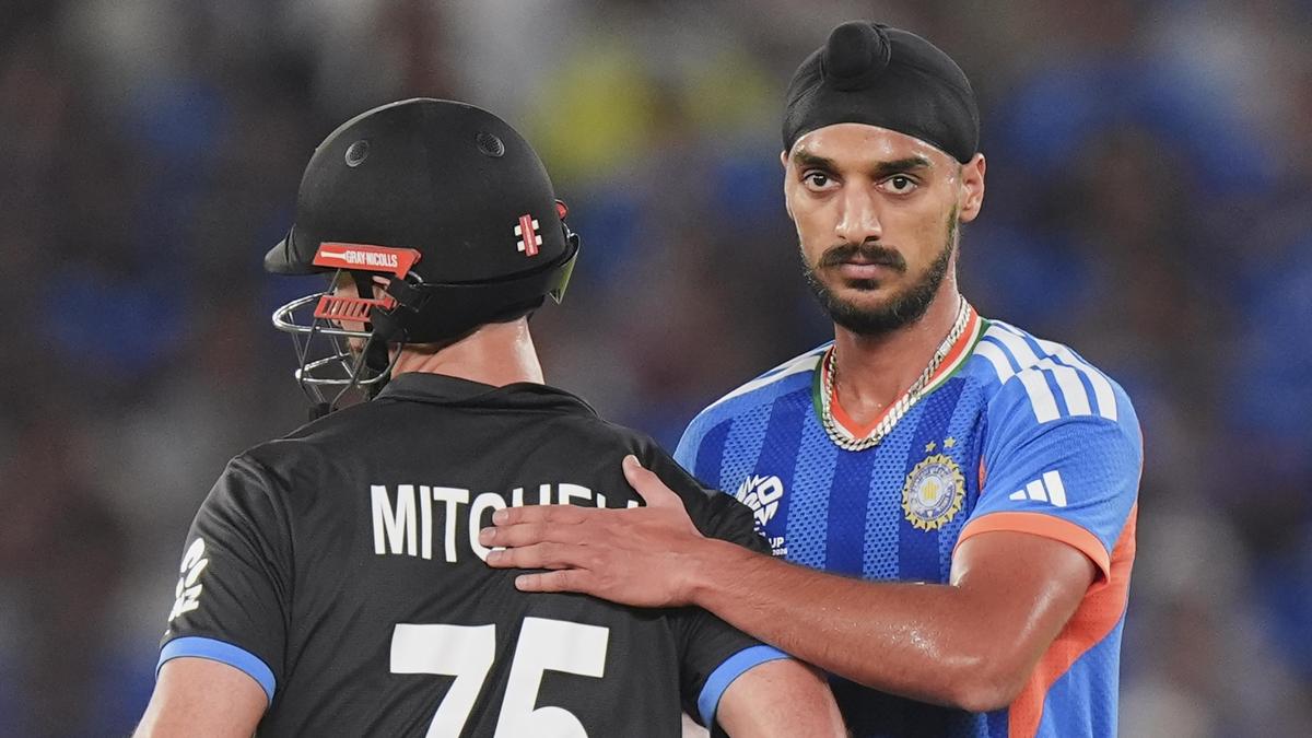 T20 World Cup: Arshdeep docked 15% match fee for hitting Daryl Mitchell with ball during final