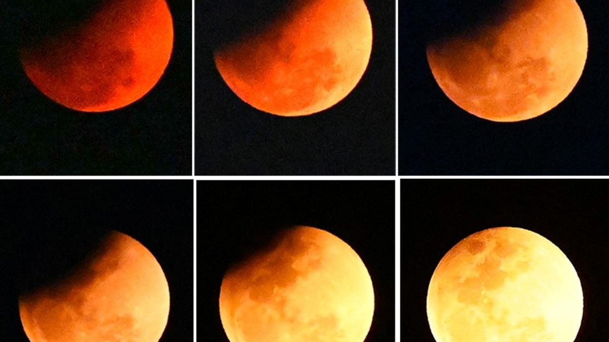 In pictures: Lunar eclipse enthrals skywatchers across India and the globe