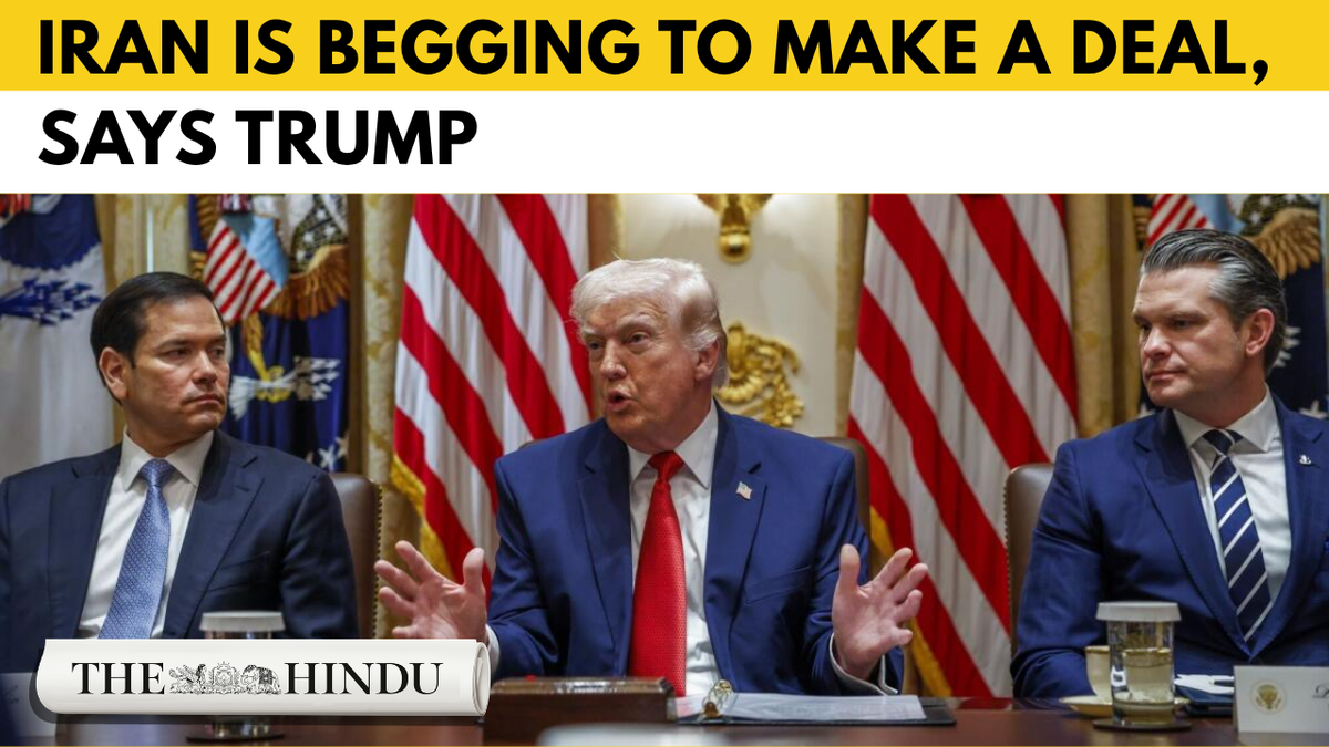 Trump threatens Iran to make a deal or the U.S. will “keep blowing them away”