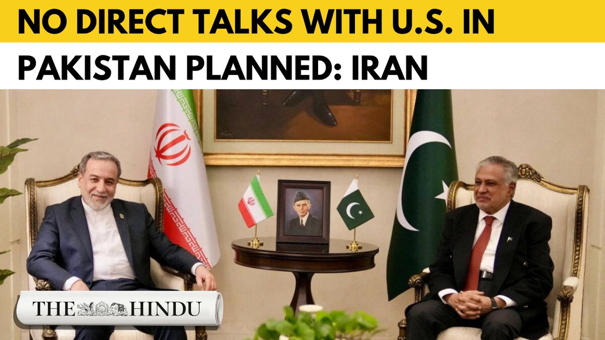 Watch: Iran says no direct talks with U.S. in Islamabad planned