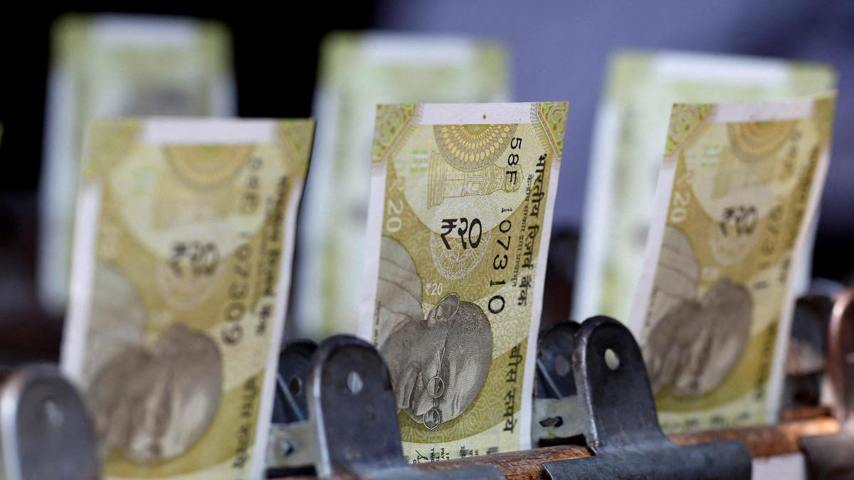 Rupee rises 63 paise to close at 95.73 against U.S. dollar