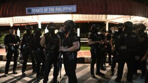 Philippine President Marcos calls for an emergency meeting after chaos and shooting at Senate