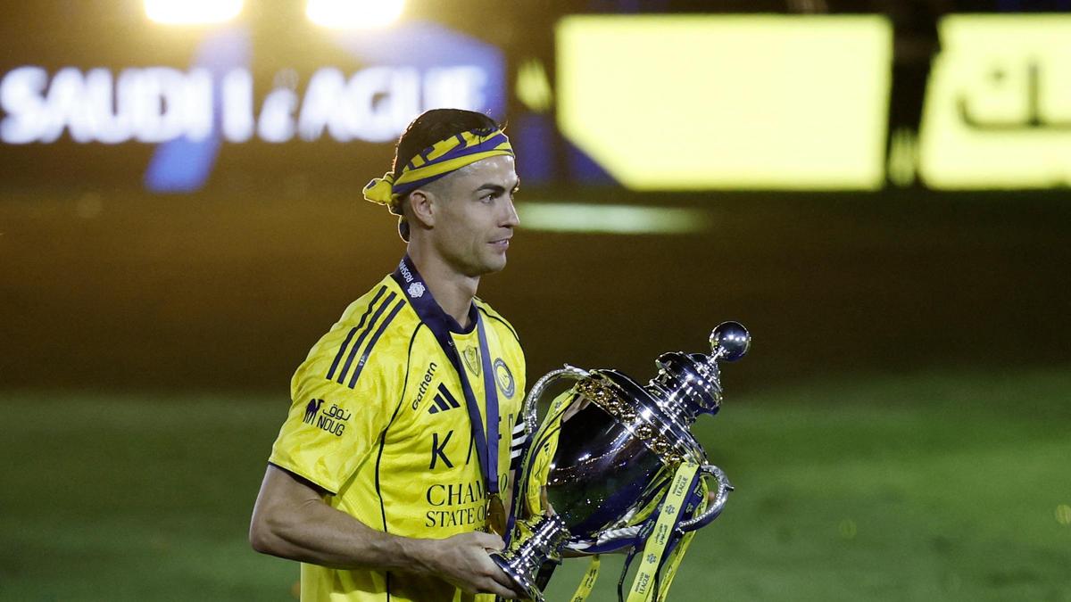 Ronaldo ends Saudi trophy drought with two goals in Al-Nassr’s win to clinch league title