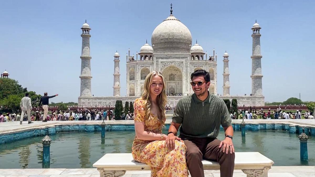 Donald Trump’s daughter visits Taj Mahal