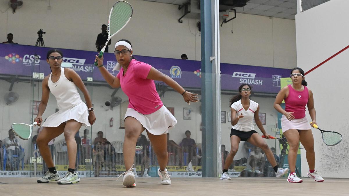 Squash National doubles championship | Pooja-Janet duo takes on Joshna-Rathika pair for the crown