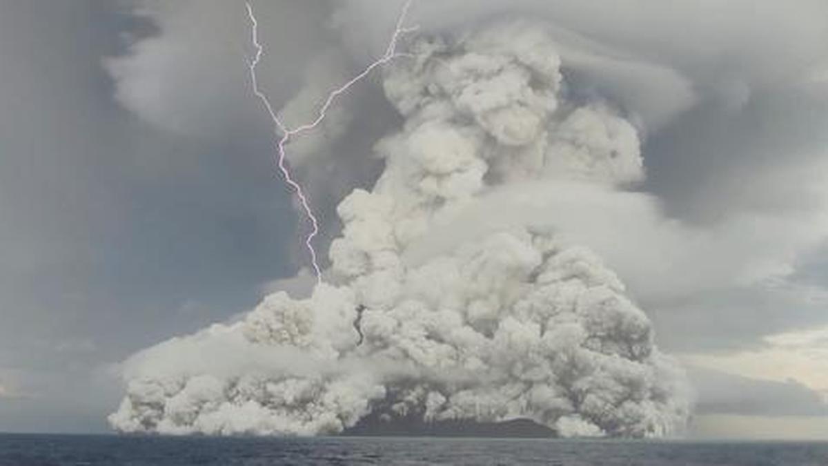 How do volcanoes affect the earth’s atmosphere?