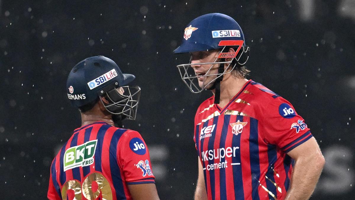 IPL 2026 | Ton-up Marsh powers LSG to 209/3 against RCB in rain-hit match