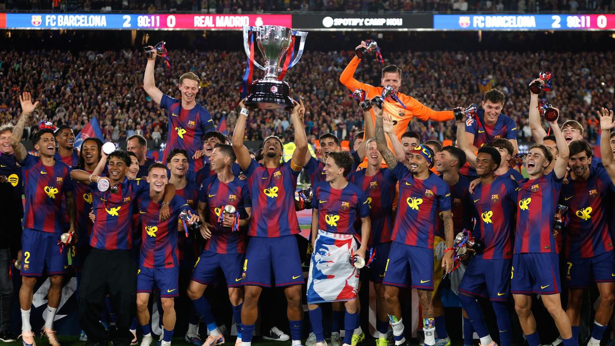 Barcelona clinches 29th LaLiga title with 2-0 victory over Real Madrid