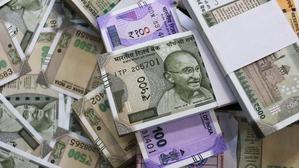 Rupee plunges 32 paise to settle at 93.48 against U.S. dollar