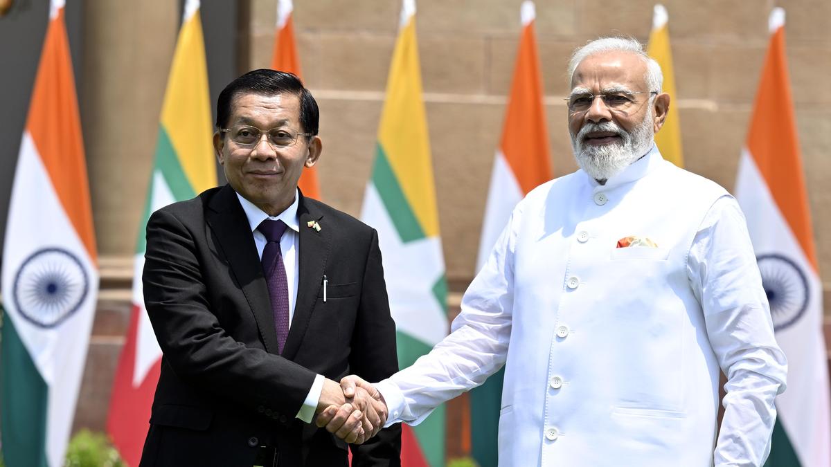 PM Modi holds talks with Myanmar President Aung Hlaing