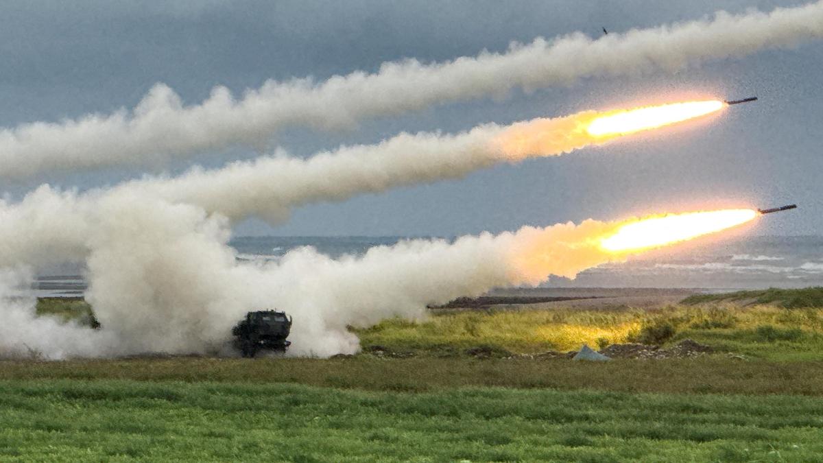 Taiwan fires rockets in China’s direction from a U.S.-supplied mobile launching system in drill