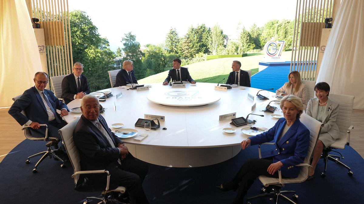 G7 leaders open summit talks on Ukraine and West Asia as Zelenskyy joins in France