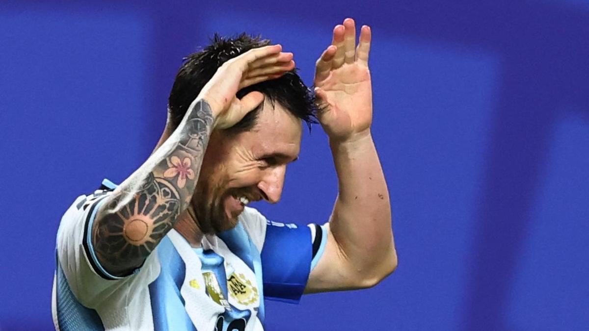 Lionel Messi scores first hat-trick in FIFA WC tying goals record